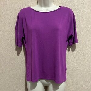 PHILOSOPHY Magenta Short Sleeve T-Shirt